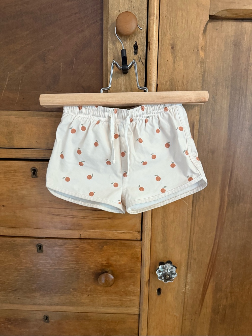 Quincy Mae Swim Shorts with Orange Print 🍊